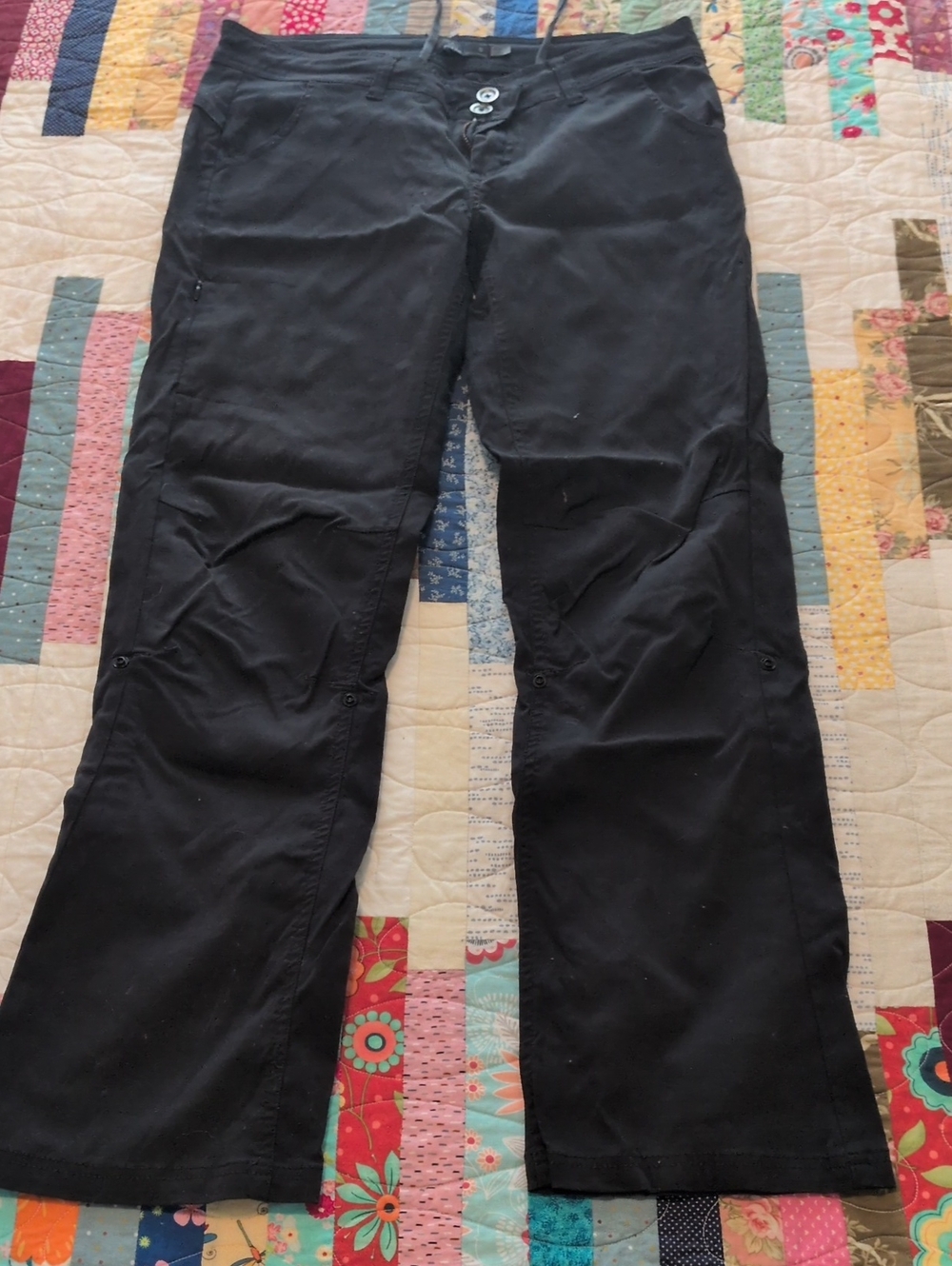 Prana Black Convertible Outdoor Pants
